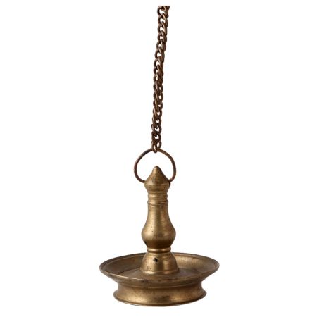 Sara Villaku Brass Hanging Diya Oil Lamp